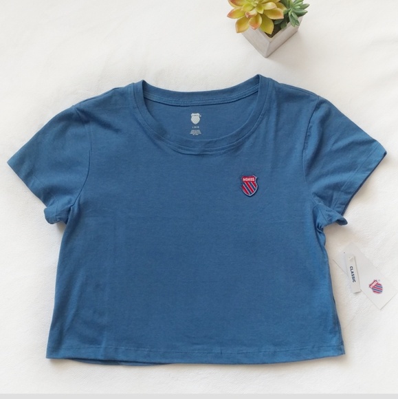 NWT Blue K-Swiss Crop Top Women's Size Large - Picture 4 of 8